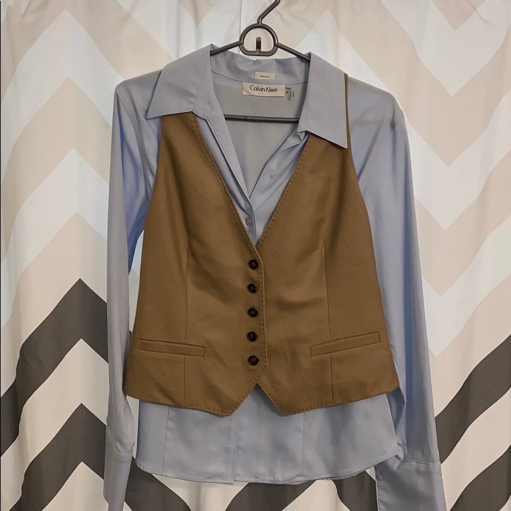 J Crew Cashmere Camel Vest